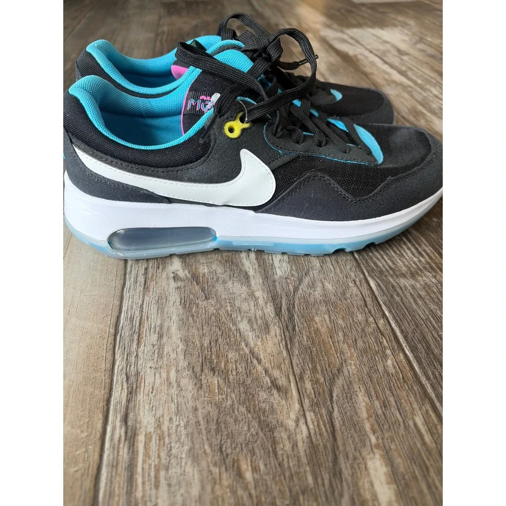 Nike Air‎ Max Motif Black University Blue Pink Youth 6.5Y